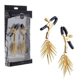 Lure Adjustable Nipple Clamps With Gold Spikes